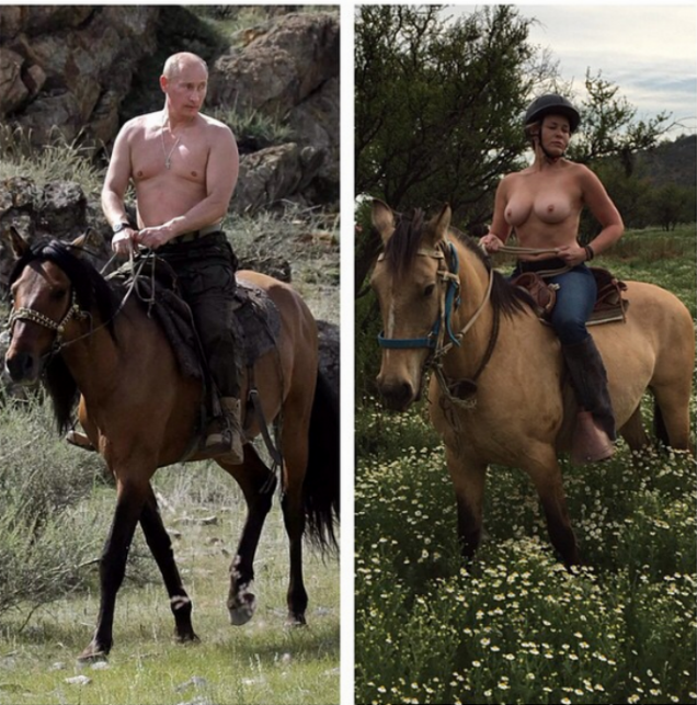 Chelsea Handler and Vladimir Putin
