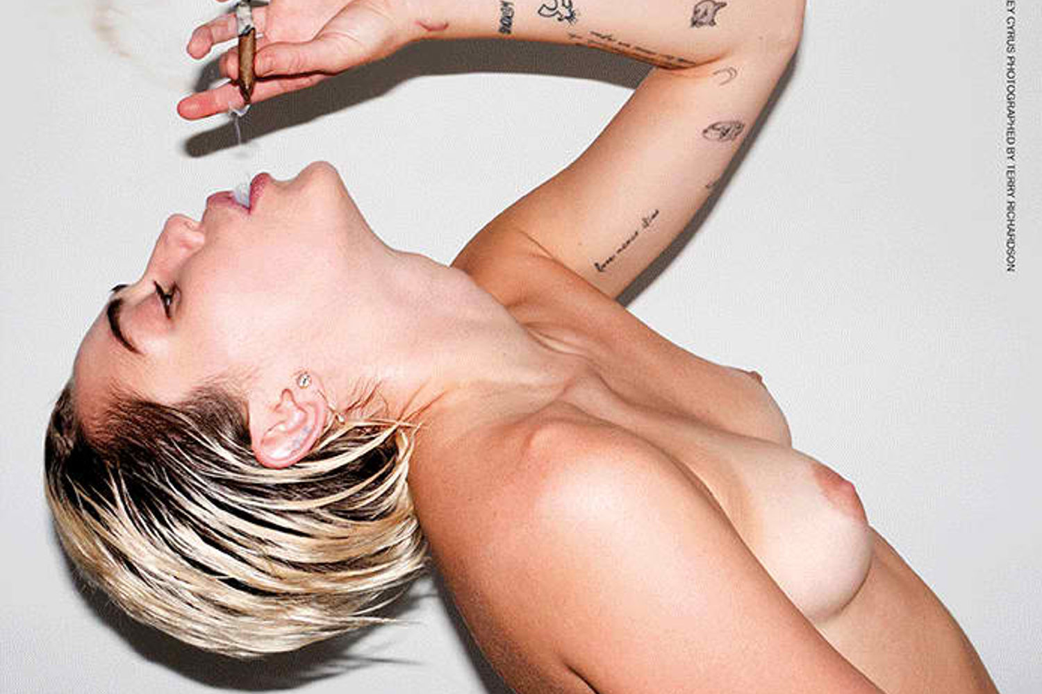 Miley Cyrus Full Frontal Nude for Candy Magazine by Terry Richardson