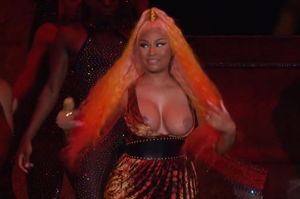 Nicki Minaj’s Boobs Pop Out In Concert